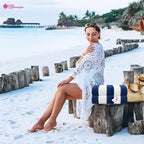 CASA COPENHAGEN Cabana Towels 2Pcs Cobalt Blue Designer Stripe Beach Bathsheet - Image 5