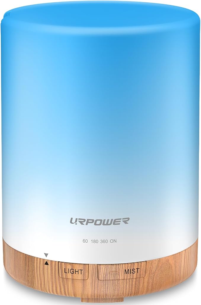 URPOWER 300ml Essential Oil Diffuser Ultrasonic Air Humidifier AUTO Shut Off by URPOWER