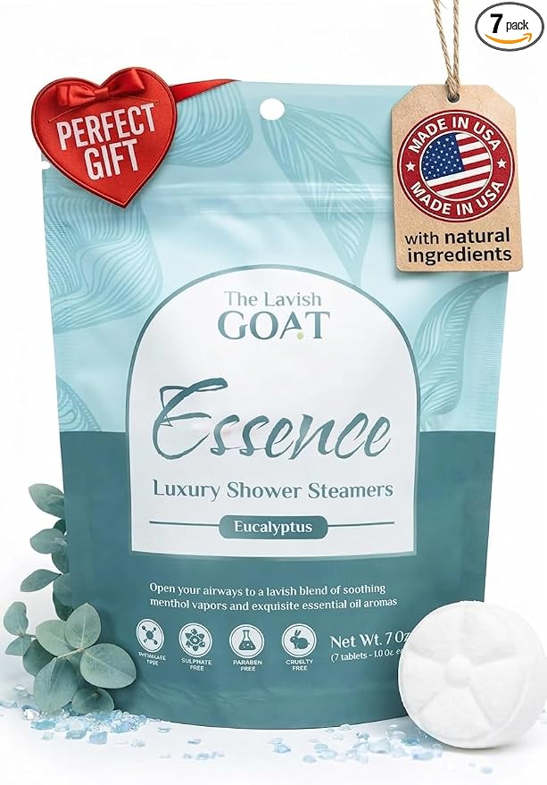 TLG Essence Shower Steamers Aromatherapy 7 Pack – USA Made by TheLavishGoat