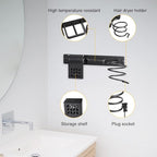 YUET Hair Dryer Holder Hairdryer Station Wall Mounted Shelf Bracket - Image 6