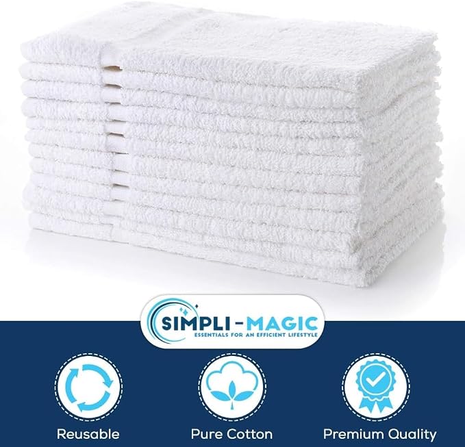 Simpli-Magic Cotton Hand Towels 16"x27" – Soft Towels - Image 2
