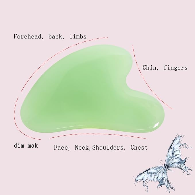 Gua Sha Jade Stone Gua Sha Massage Tool, Guasha Tool - Image 5
