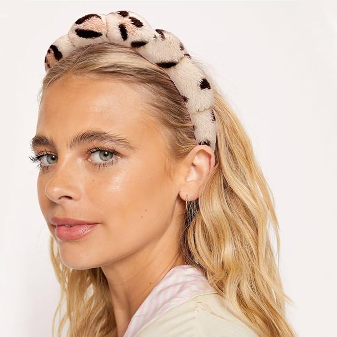 Tetizo Spa Headbands for Washing Face Wristband Set Sponge Makeup Skincare - Image 3