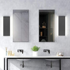 Aipsun 15.8in Black Modern Vanity Light Up and Down LED Vanity Light - Image 4