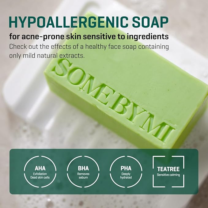 SOME BY MI AHA BHA PHA 30 Days Miracle Cleansing Bar – 3.73oz, 106g – Daily - Image 3