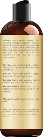 Handcraft Blends Organic Sesame Oil - Image 2
