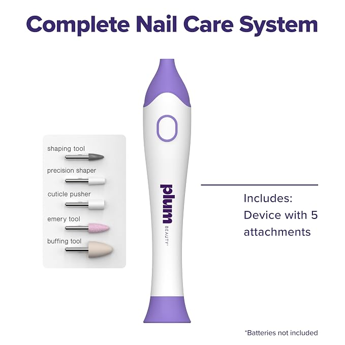 Plum Beauty Complete Nail Care System – 5-in-1 Professional Electric Manicure & - Image 7