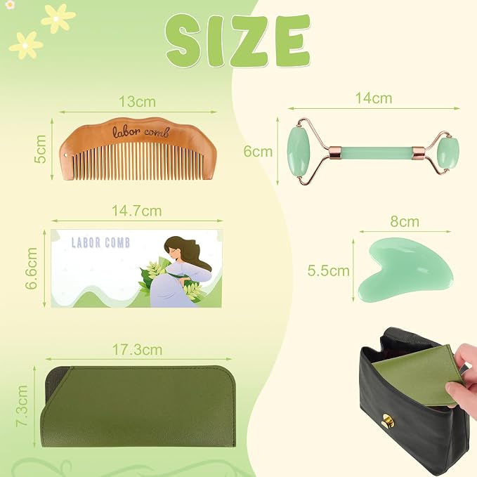 Birthing Comb for Labor Pain and Gua Sha Facial Tools, Post Partum/Home - Image 2