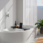 Tinamo Black Bathtub Caddy Tray Table | 35x9x2.5 Inch Large Bath Tub Tray - Image 5