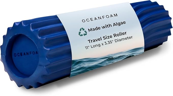 Oceanfoam Ripple Travel Foam Roller Firm Mini Foam Roller by Oceanfoam