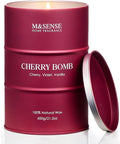 M&SENSE Cherry Bomb Scented Candles, Large Sweet Candle by MSENSE