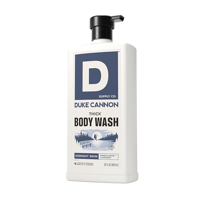Duke Cannon THICK Body Wash for Men, Midnight Swim, Deep Cleansing & Hydrating - Image 4