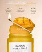 M&SENSE Mango Pineapple Scented Candle, 19.4oz Non Toxic Natural Soy Wax 110 - Image 2