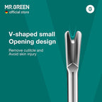 MR.GREEN Cuticle Pusher Dead Skin Remover Stainless Steel Manicure Tools - Image 4