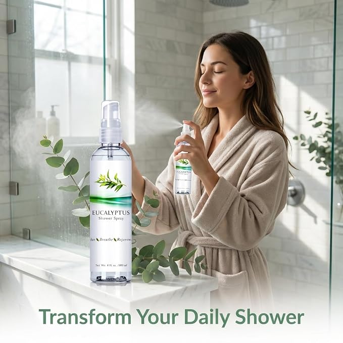Three Drops of Life Eucalyptus Shower Spray, Premium Essential Oil Mist - Image 5