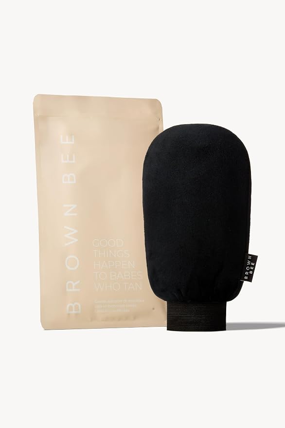 Brown Bee Self Tanning Application Mitt – Reusable Microfiber Mitt by BROWNBEE