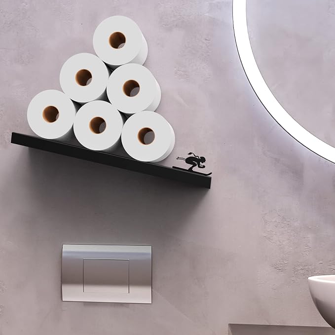 Artori Floating Toilet Paper Shelf Storage - Image 8