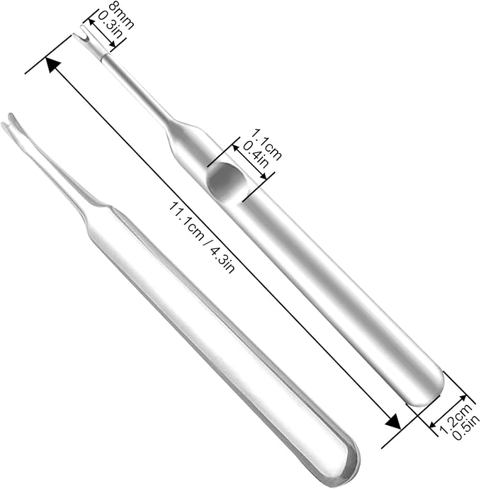 OLIREXD Professional Stainless Steel Cuticle Pusher Trimmer Remover Dead Skin - Image 3