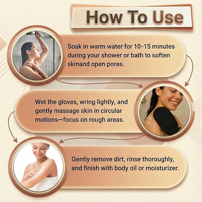 Deep Exfoliating Glove, Korean Exfoliating Mitt - Image 9