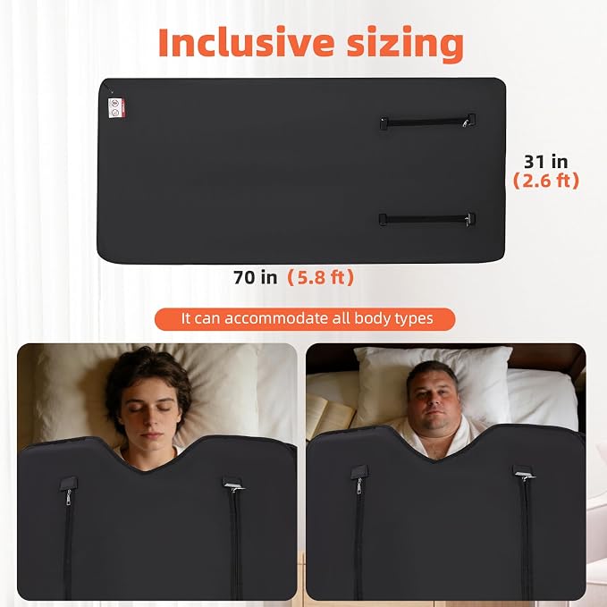 FAHKNS Infrared Sauna Blanket, Foldable Sleep Bag at Home, Portable Sauna Bag - Image 5