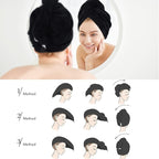 SINLAND Microfiber Hair Drying Cap Hair Towel Turban Twist - Image 4