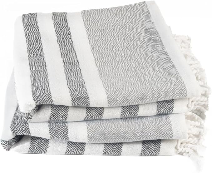 Cotton Turkish Beach Towel by 9Threads