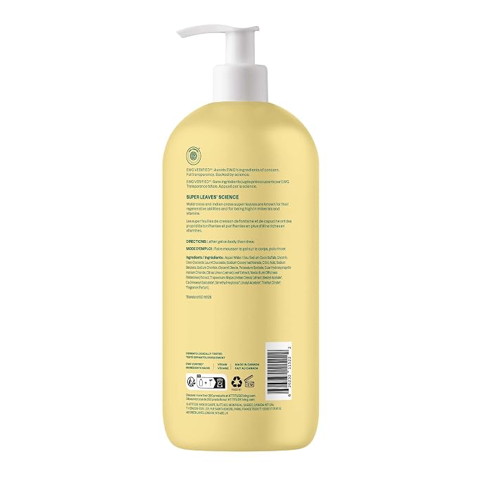 ATTITUDE Body Wash, EWG Verified Shower Gel, Dermatologically Tested, Plant and - Image 7