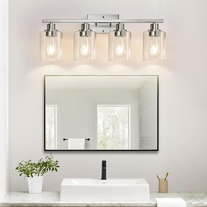 MOKATNG 4-Light Bathroom Light Fixtures, Vanity Light - Image 5