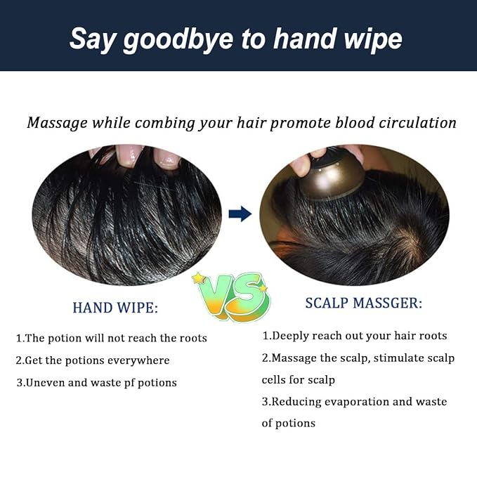 Manual Massager Hair Care Comb, Scalp Applicator Hair Oil Applicator, Scalp - Image 2