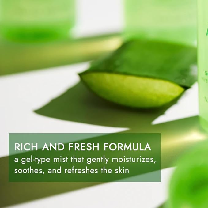 VENAMINE Korean Aloe Vera Soothing & Moisture 100% Gel Mist, 150 Gram - Image 5