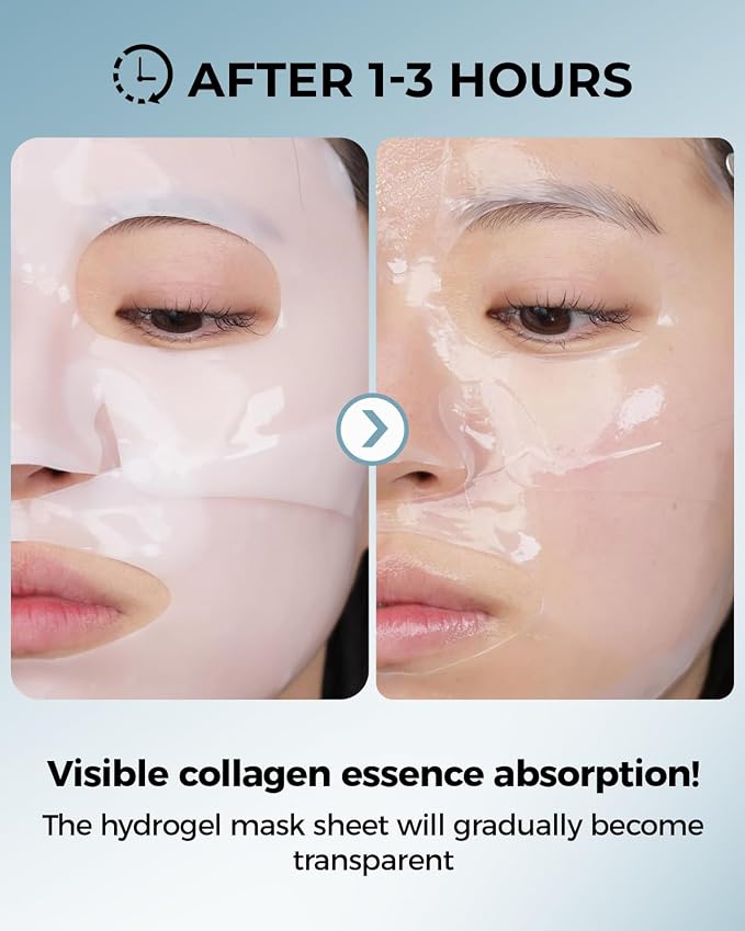 6 Pack Bio-Collagen Face Mask, Hydrating Overnight Masks, Fine Lines Face - Image 5