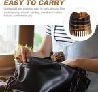 Massage Tool Hair Scalp Massager Natural Bull Horn Detangling Brush Fine Teeth - Image 4