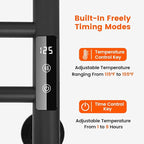 4 Bars Towel Warmer Rack, Electric Wall Mounted Heated Towel Rack - Image 3