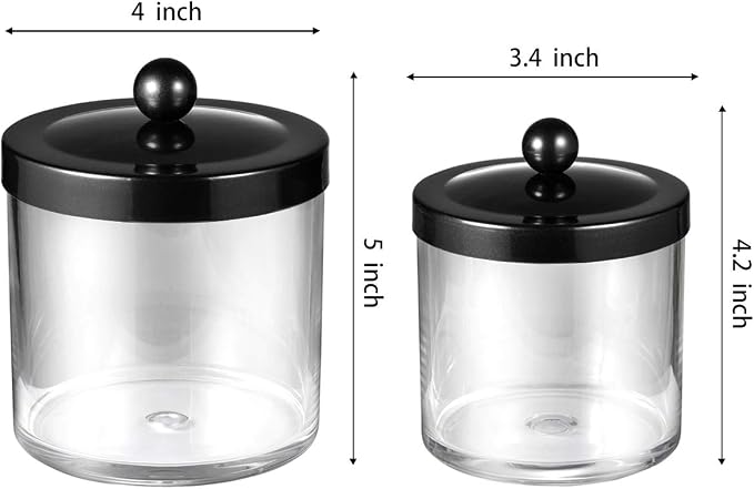 SheeChung 2-Pack Plastic Apothecary Jars - Image 5