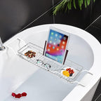 YQh Adjustable Tub Rack, 304 Stainless Steel Bathroom Tray, - Image 4