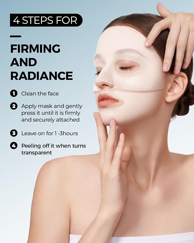 6 Pack Bio-Collagen Face Mask, Hydrating Overnight Masks, Fine Lines Face - Image 9