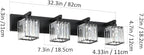 Aipsun Black Light Fixtures Bathroom Vanity Light Crystal Modern Vanity Light - Image 6