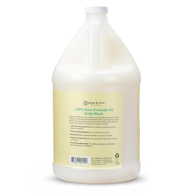 Ginger Lily Farms Botanicals 100% Pure Avocado Oil Body Wash - Image 2
