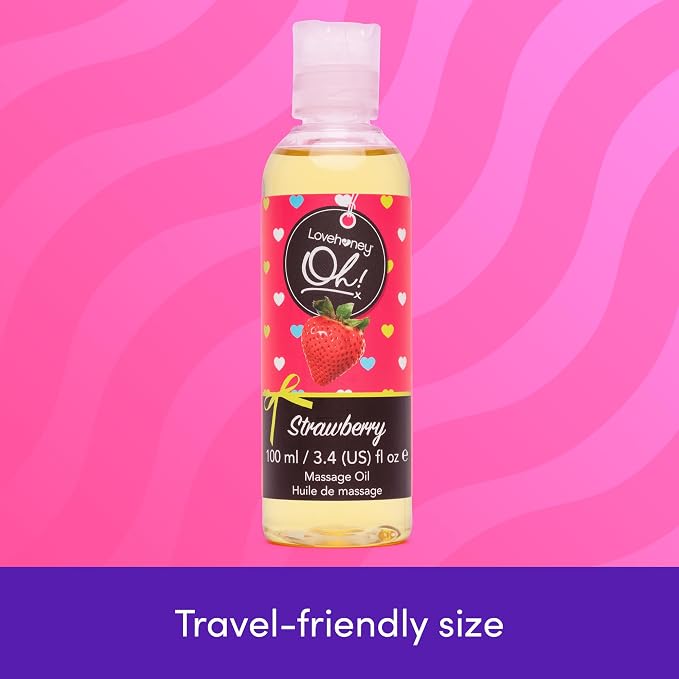 Lovehoney Strawberry Massage Oil - Image 4