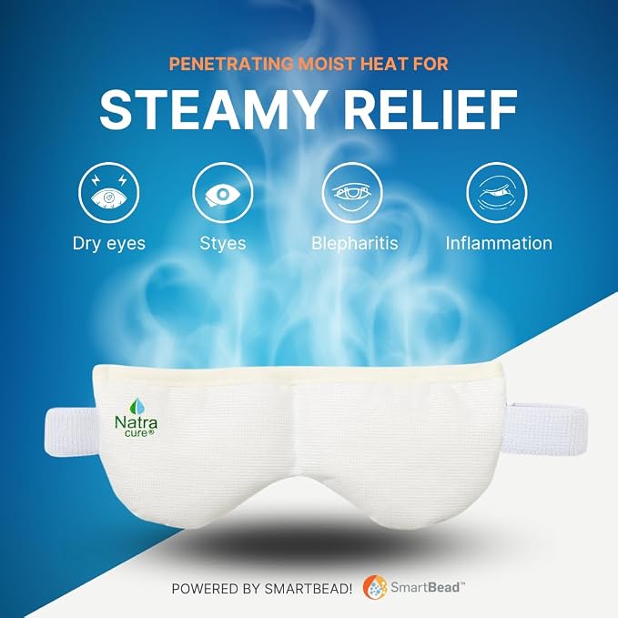 NatraCure Steam Heated Eye Mask – Warm Compress - Image 2