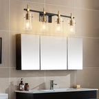 SOLFART Farmhouse Brass Bathroom Vanity Lights fixtures Over Mirror Vintage - Image 7
