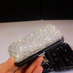 Bling Rhinestone Manicure Set Nail Clippers Pedicure Kit-8 Pieces, Stainless - Image 4