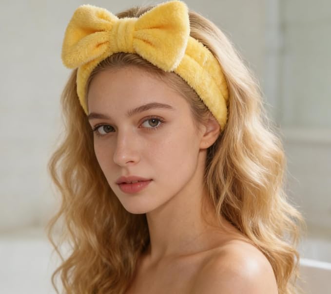 Casoty 6 Pieces Bow Hair Band Spa Headband - Image 5