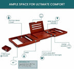 Bathtub Tray & Bath Tray for Tub – Expandable Bamboo Bath tub Tray, Bathtub - Image 2