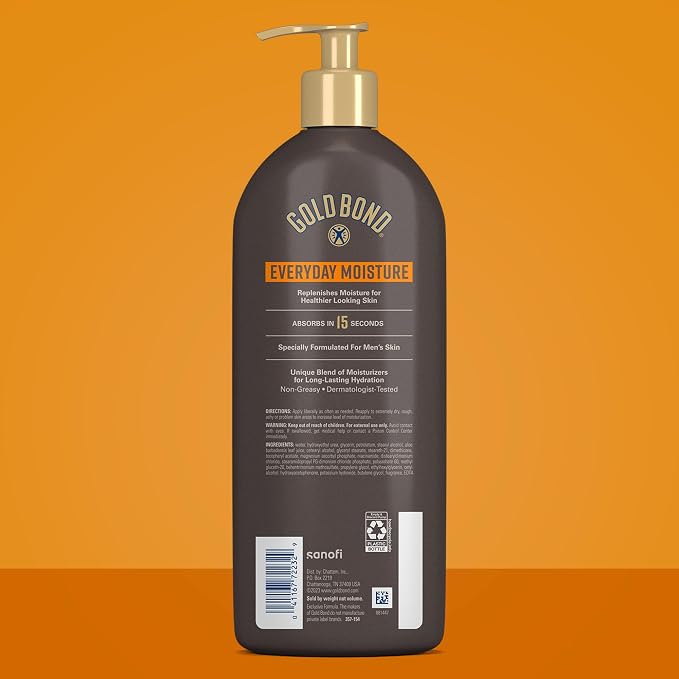 Gold Bond Men's Essentials Everyday Moisture Daily Body & Hand Lotion - Image 2