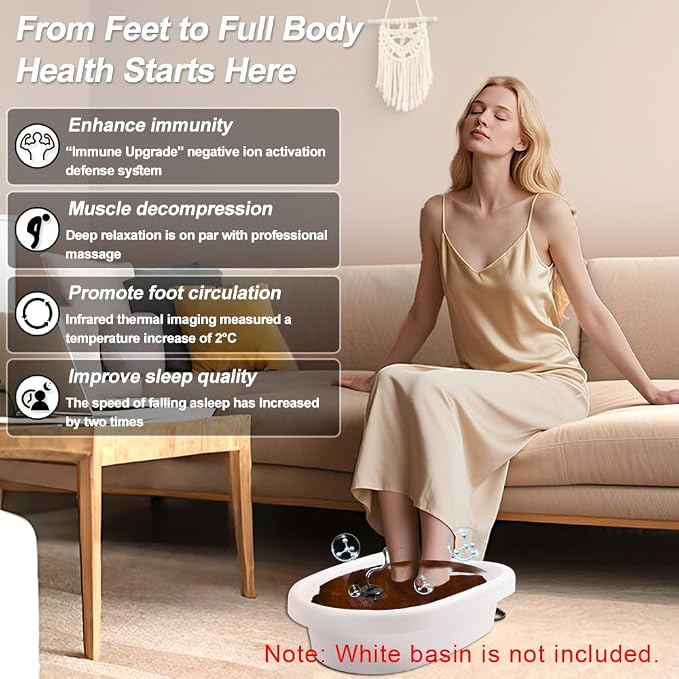 Portable Ionic Detox Foot Spa Machine, Ion Cleanse Foot Care Kit - Image 7