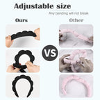 Ztomine Spa Headbands for Washing Face or Facial, Terry Cloth Headband Combo - Image 4