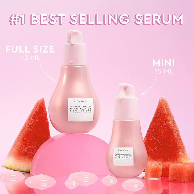 Glow Recipe Watermelon Niacinamide Dew Drops, Korean Niacinamide Serum Drops - Image 6