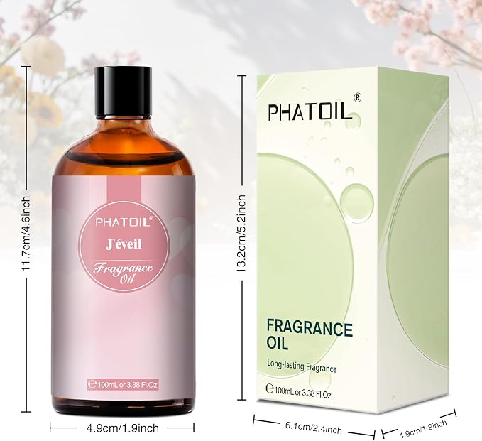 PHATOIL J'éveil Fragrance Oils for Aromatherapy, 3.38FL.OZ Diffuser Oils for - Image 2