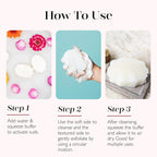 Spongellé Bulgarian Rose Pedi Buffer Bath Sponge | Exfoliating Foot & Heel - Image 6
